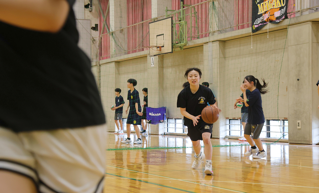 朝練(女子バスケットボール部)